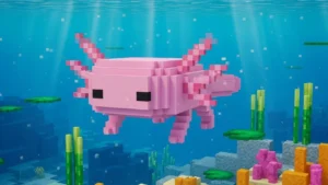 Axolotl in Minecraft