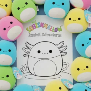 Buy Premium Squishmallow Axolotl Coloring Pages
